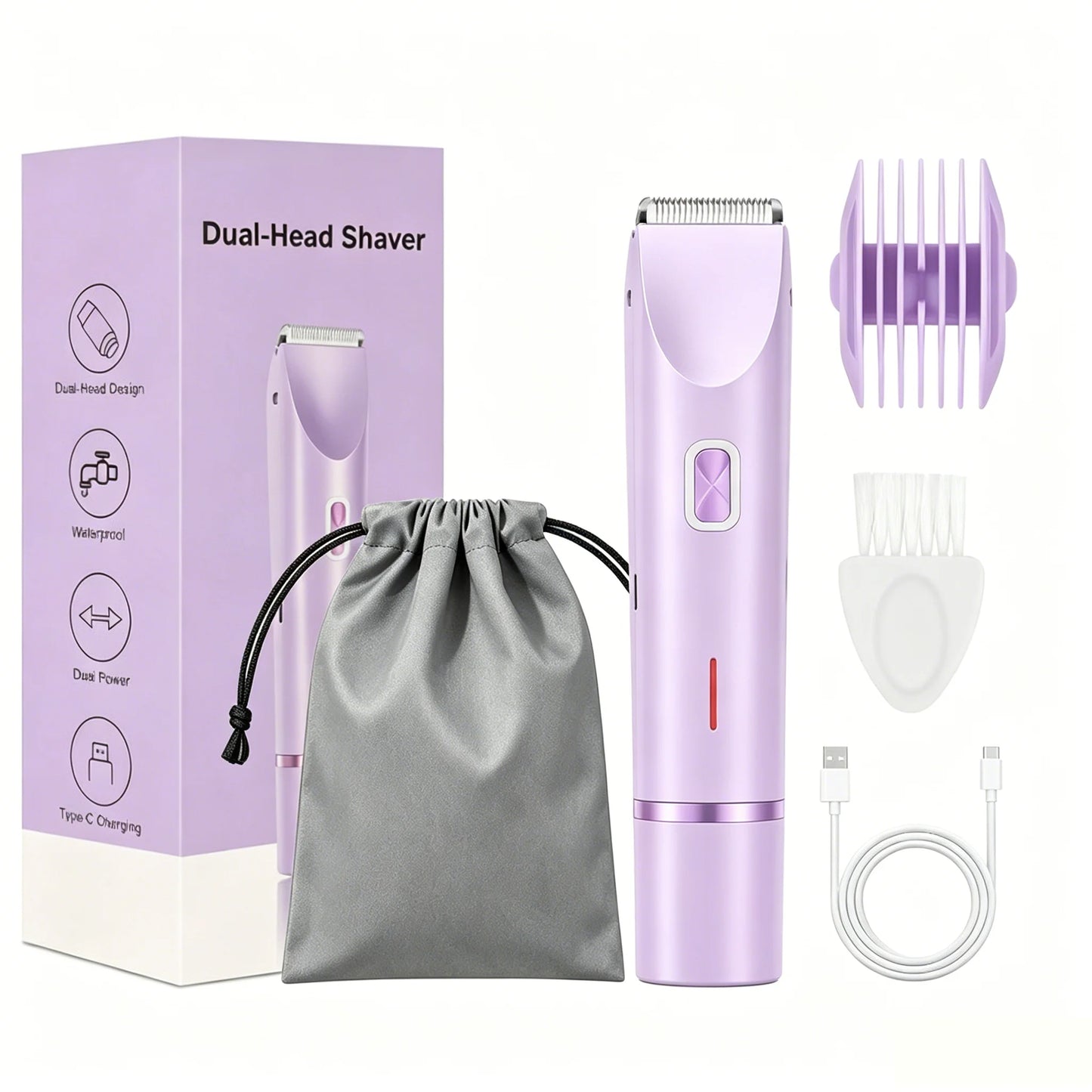 Electric Shaver for Woman Double Head Dual Purpose.