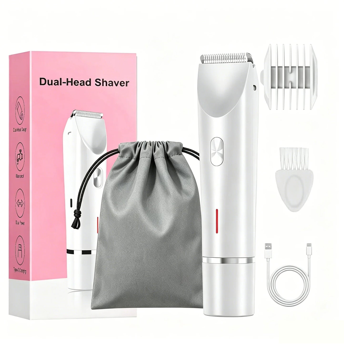 Electric Shaver for Woman Double Head Dual Purpose.